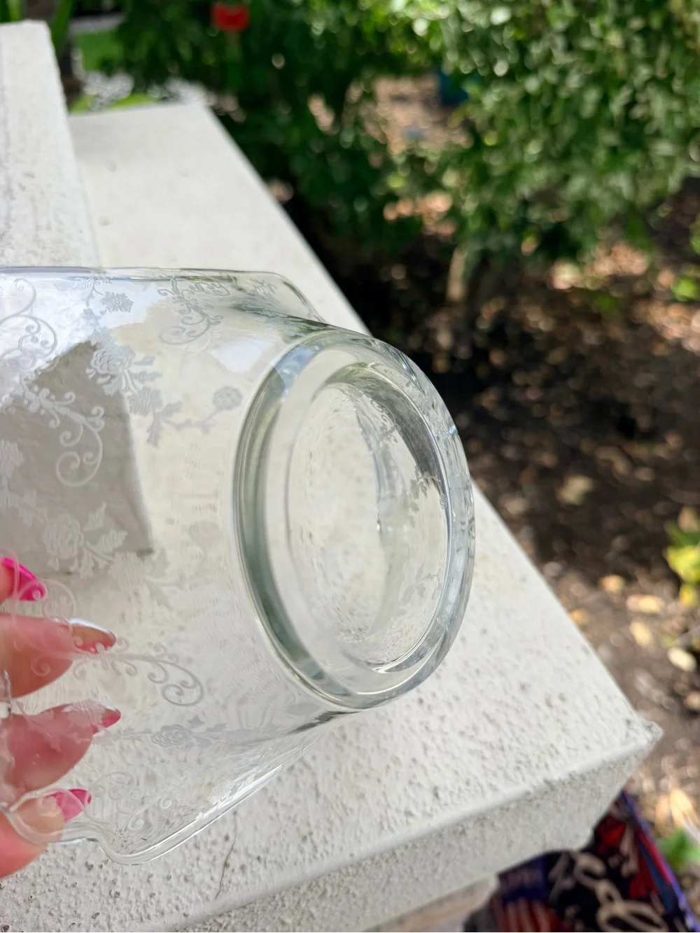 Vintage elegant clear